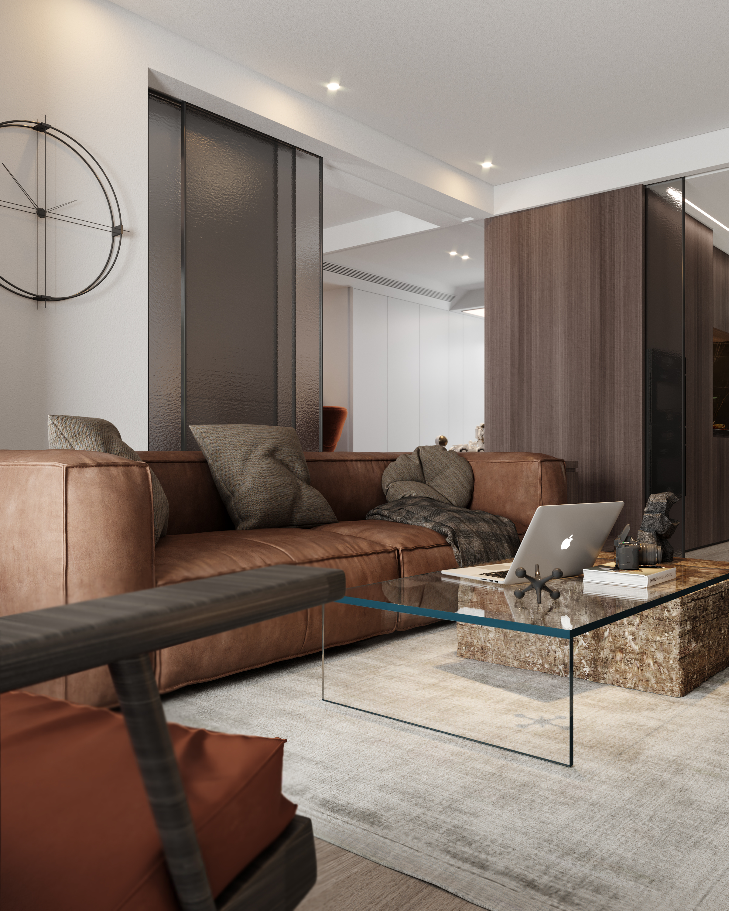 厦门林振宗设计事务所 | 现代简约风平层设计-13