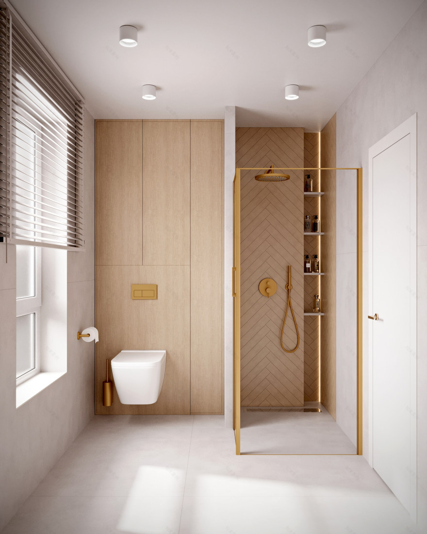 3D Visualization – Private House, 78 m² (Second Floor)-15