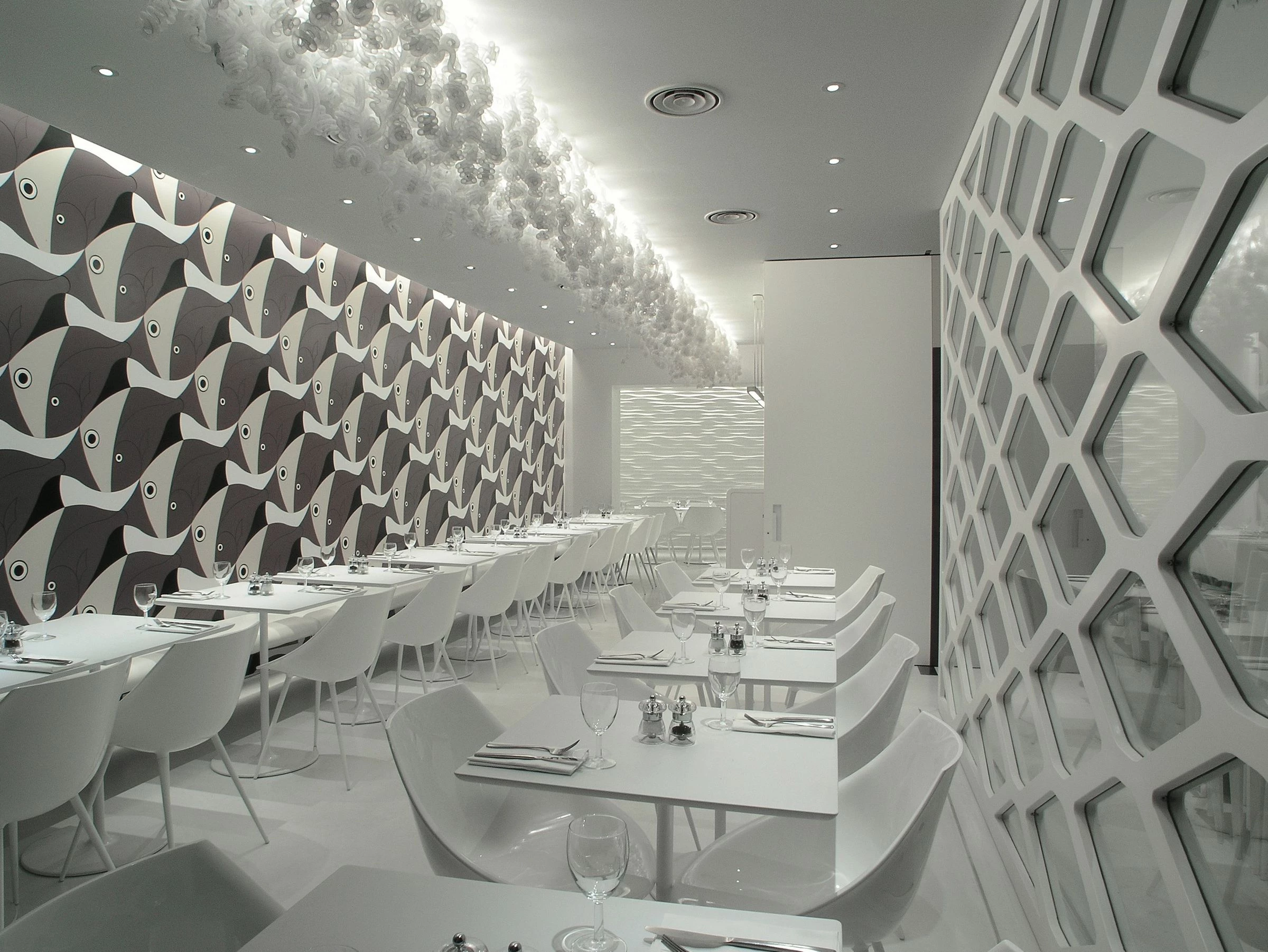 伦敦海味餐厅“OLIVOMARE”的海洋元素创意设计-21