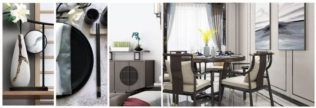 潮州力高装饰打造新中式凤鸣公馆，展现东方美学韵味-16