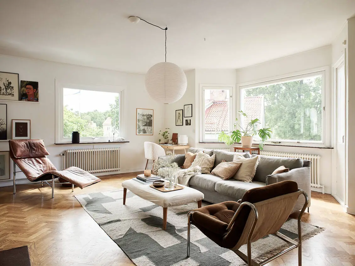 40 年代哥德堡公寓的优雅斯堪的纳维亚设计-2