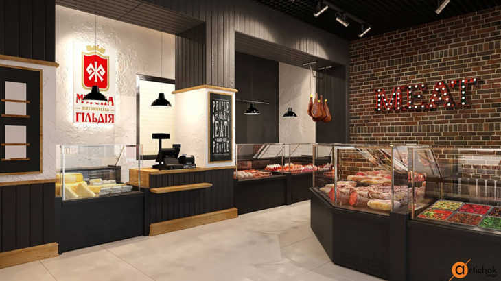 “МЯСНАЯ ГИЛЬДИЯ”品牌连锁商店新格式店丨“Artichok Design”-29