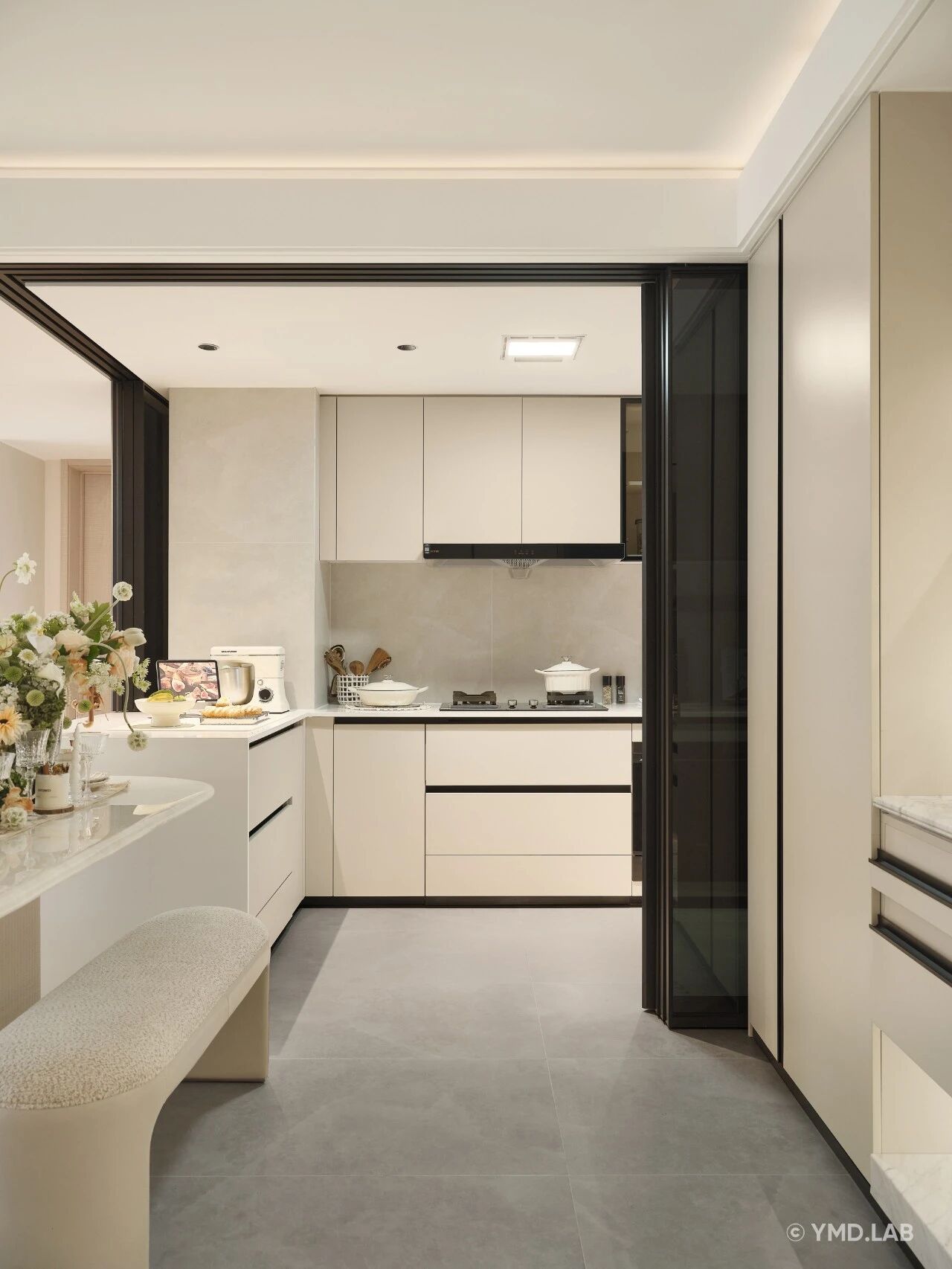 上海120m²奶油风亲子宅,凝固的温柔丨中国上海丨岳蒙设计-16