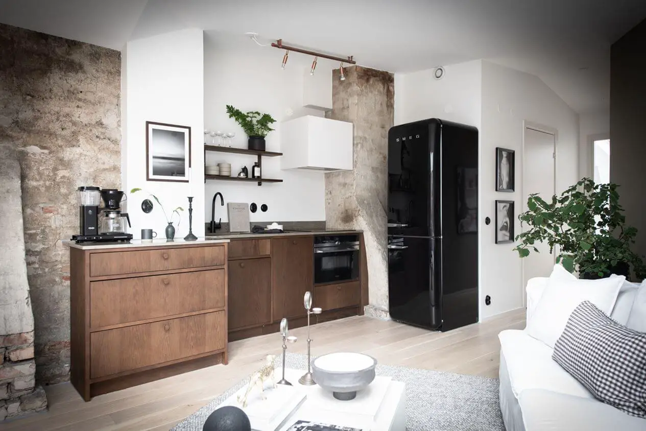 "瑞典 35m2 小户型阁楼公寓，空间利用与设计美感的完美结合"-6