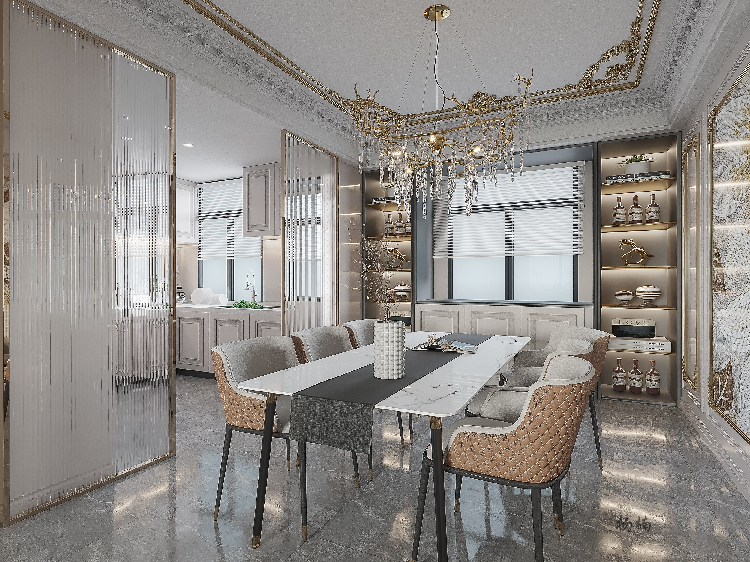 法式轻奢平层设计案例-9