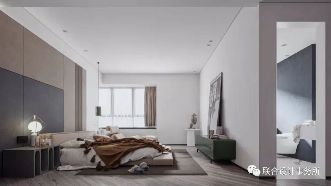 黑白灰的极简艺术空间-22