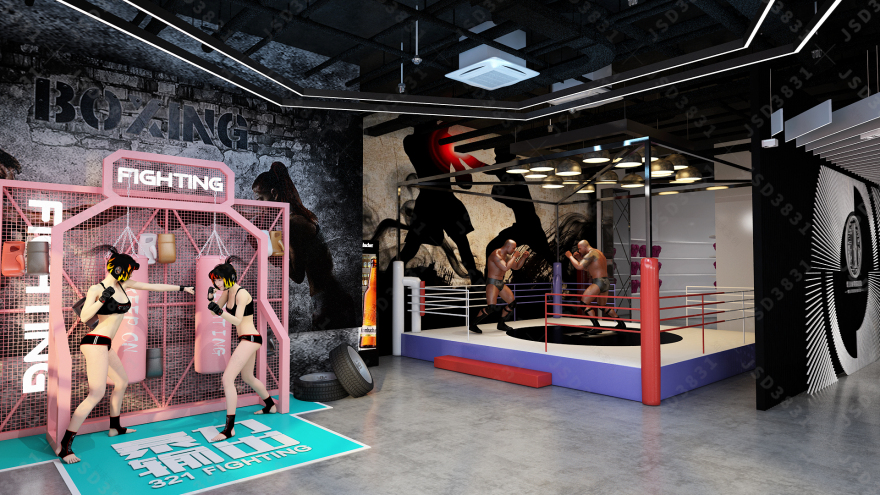 搏击馆,武术馆及武术学校设计-4