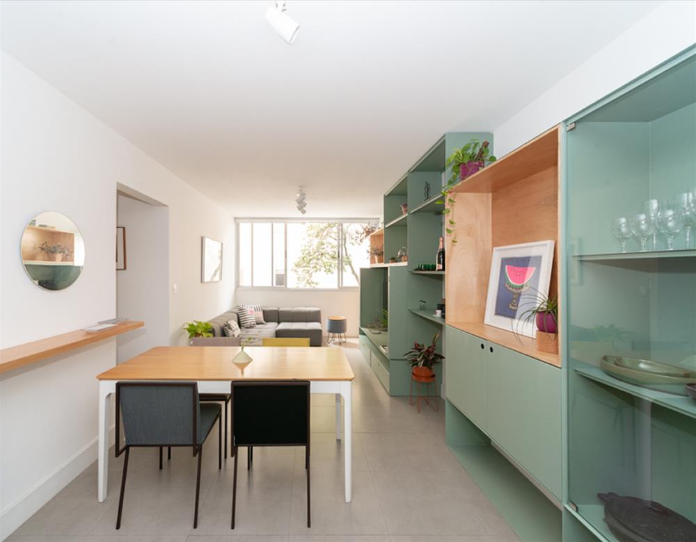 巴西 SP 公寓 | 独特木质设计,多功能客厅打造舒适住宅-4