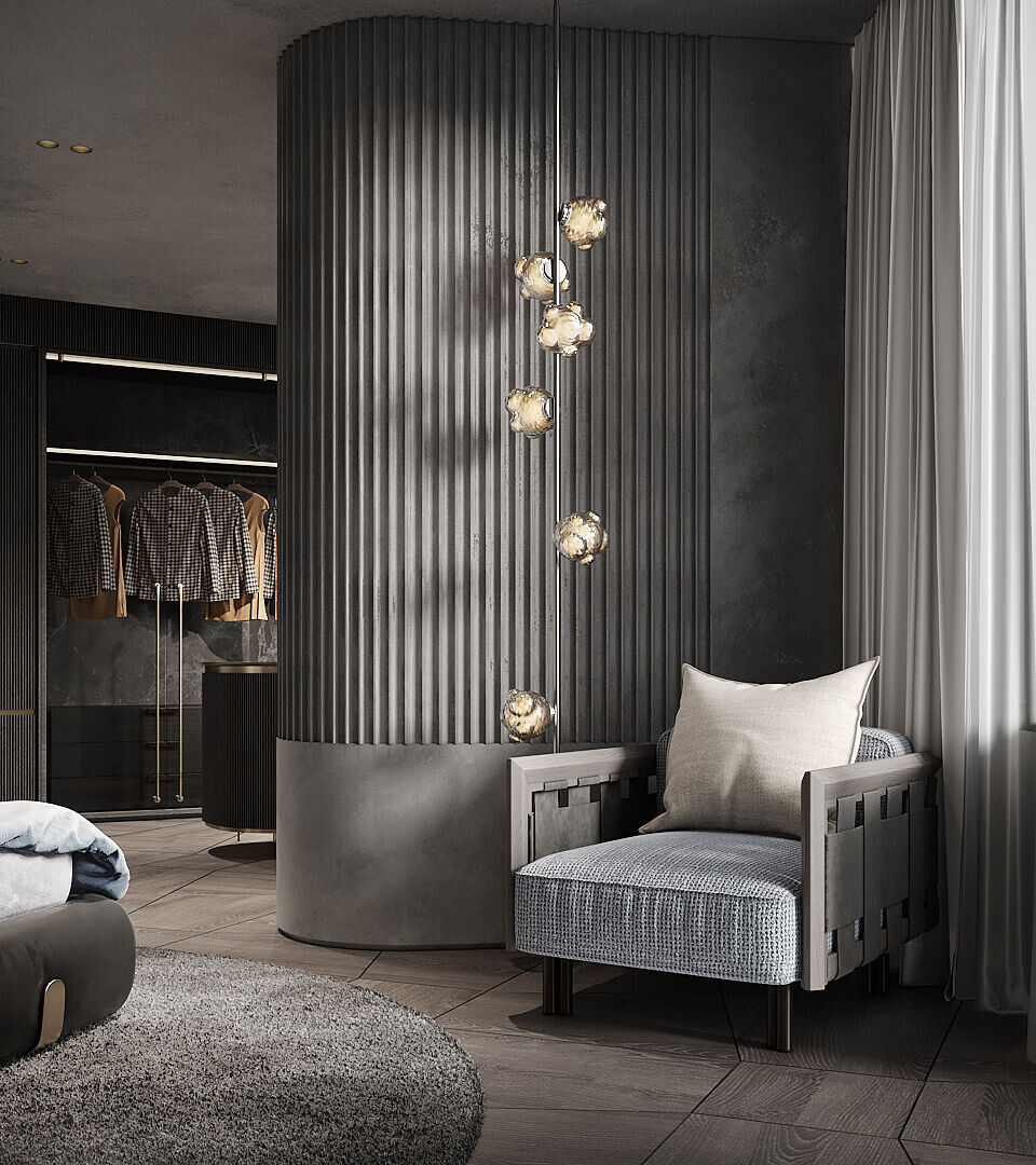 乌克兰极简黑公寓丨乌克兰基辅丨IQOSA-33