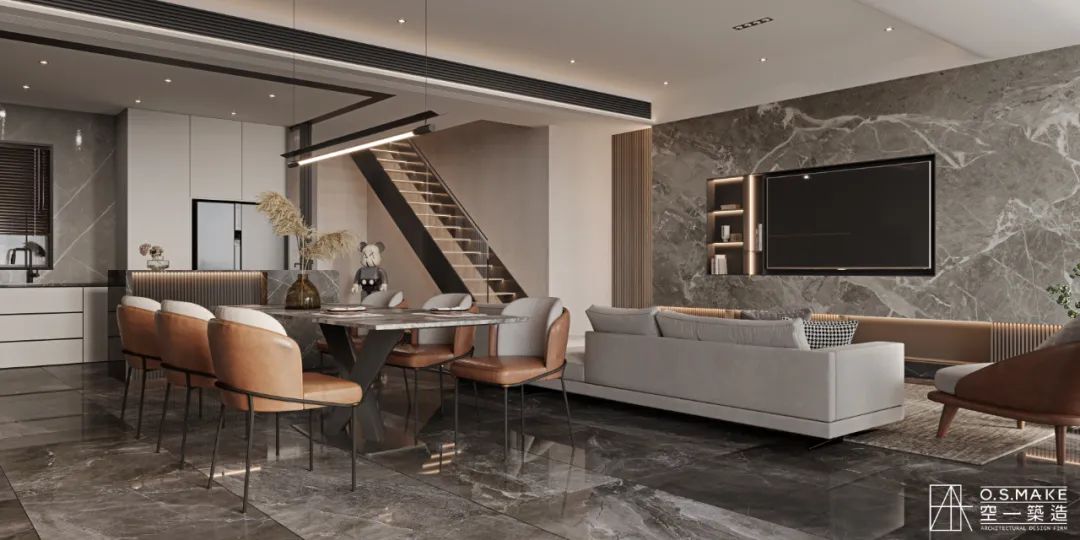 灰调极简奢华空间 · 重庆华侨城·岚溪云墅丨中国重庆丨唐士力,程沁,钟文-30