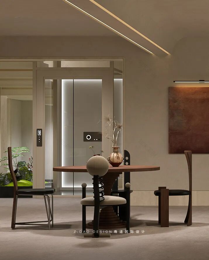 尊道新作|合肥『文一·塘溪津门』1000㎡折衷主义别墅,专治豪宅审美疲劳。-64