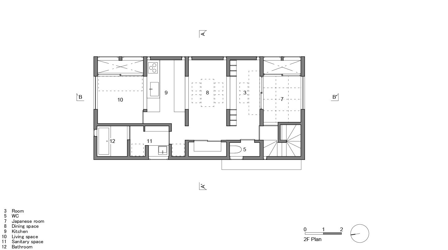 大阪长条形住宅丨日本大阪丨FujiwaraMuro Architects-13