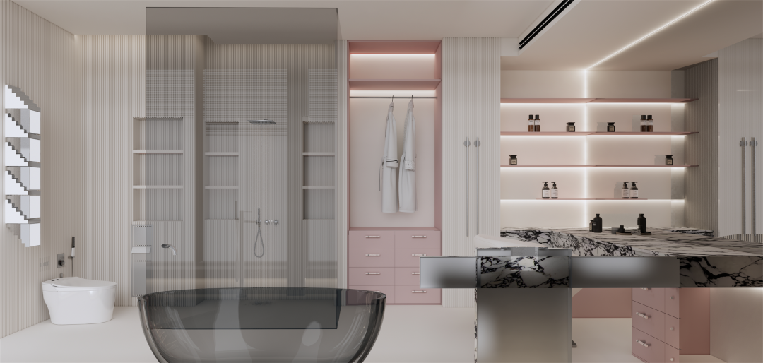 晨暮粉彩 · 西派城奢雅室内设计丨奇点上宅-74