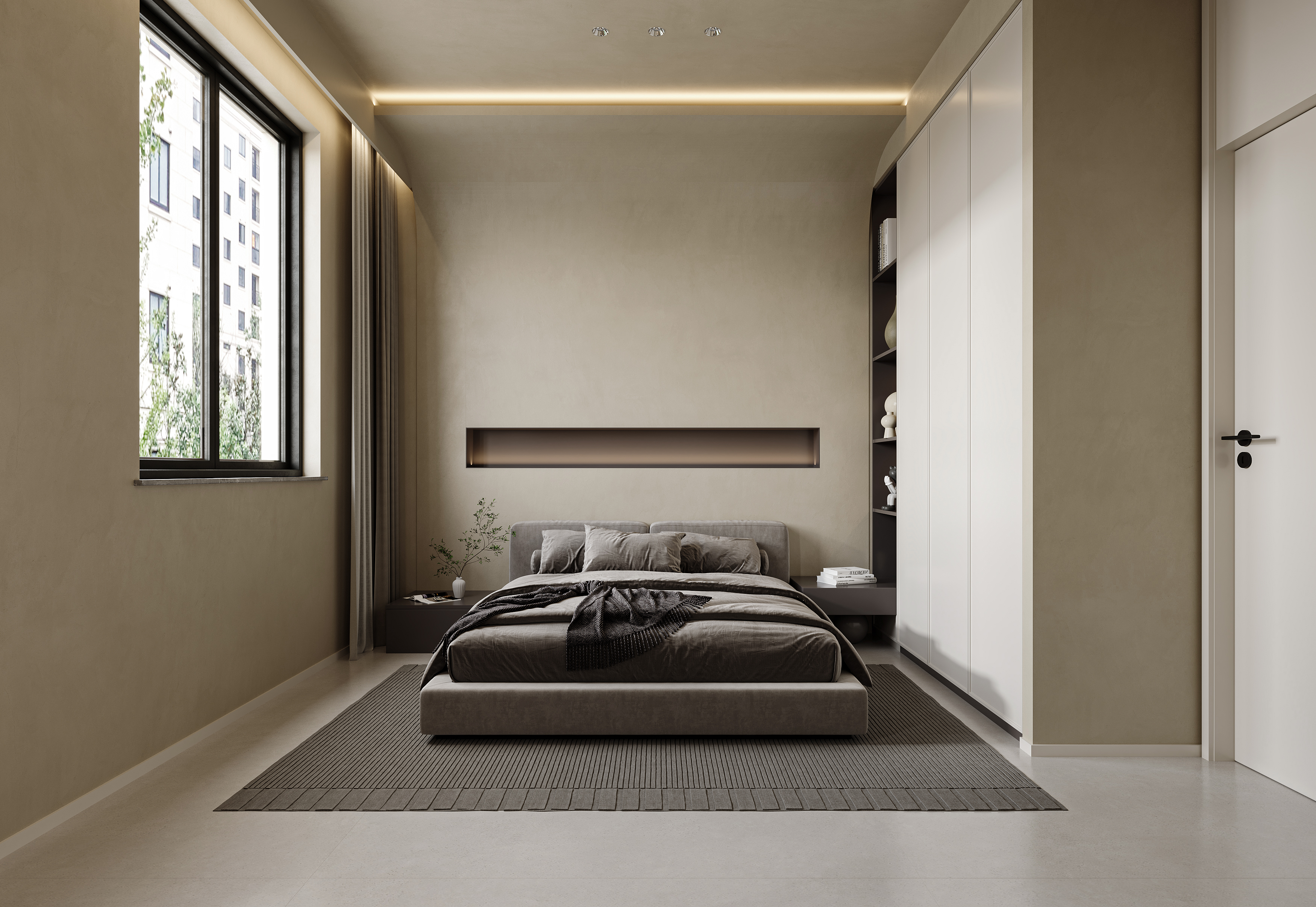 奶油侘寂风-效果图-合肥锦轩设计-13