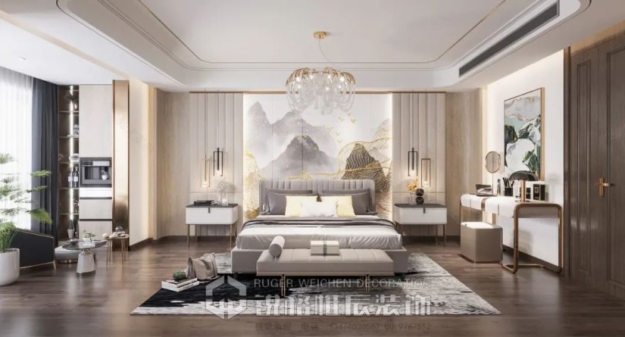 西安曲江·郑家大宅 | 现代轻奢的优雅空间-95