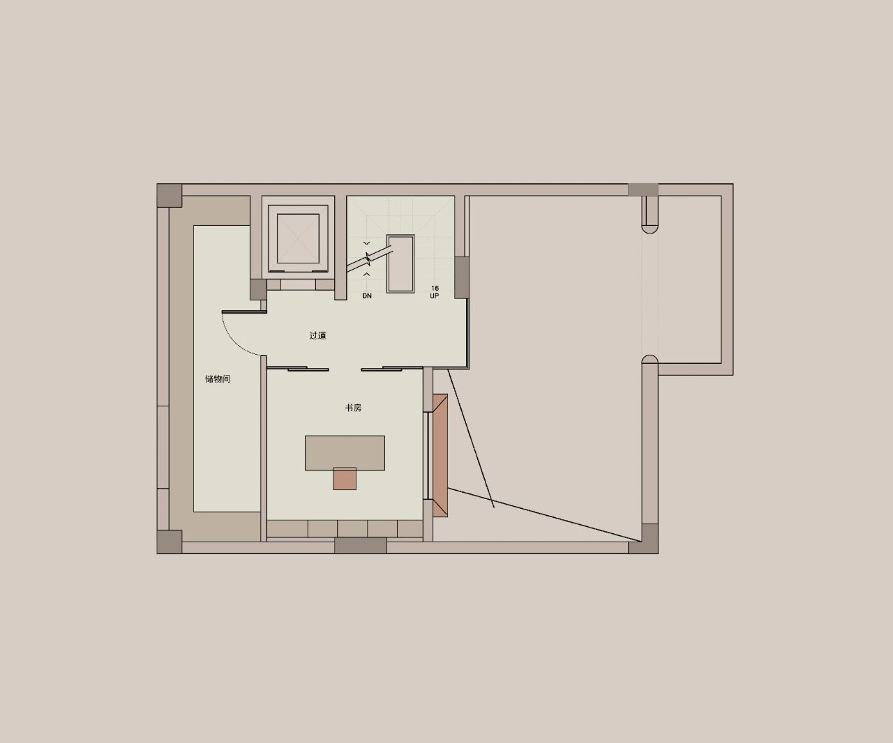 光之瀑布挑空别墅丨中国金华丨涵舍空间设计-82