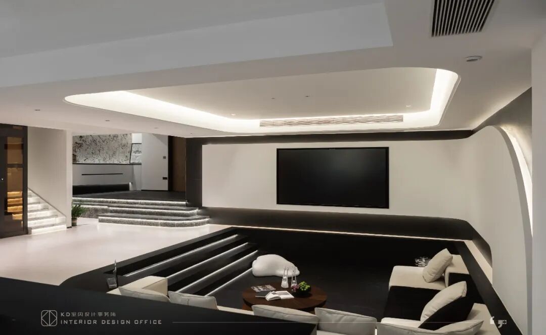 隐于形的交叠  碧桂园天玺450㎡合院别墅丨中国重庆丨KD室内设计事务所-30