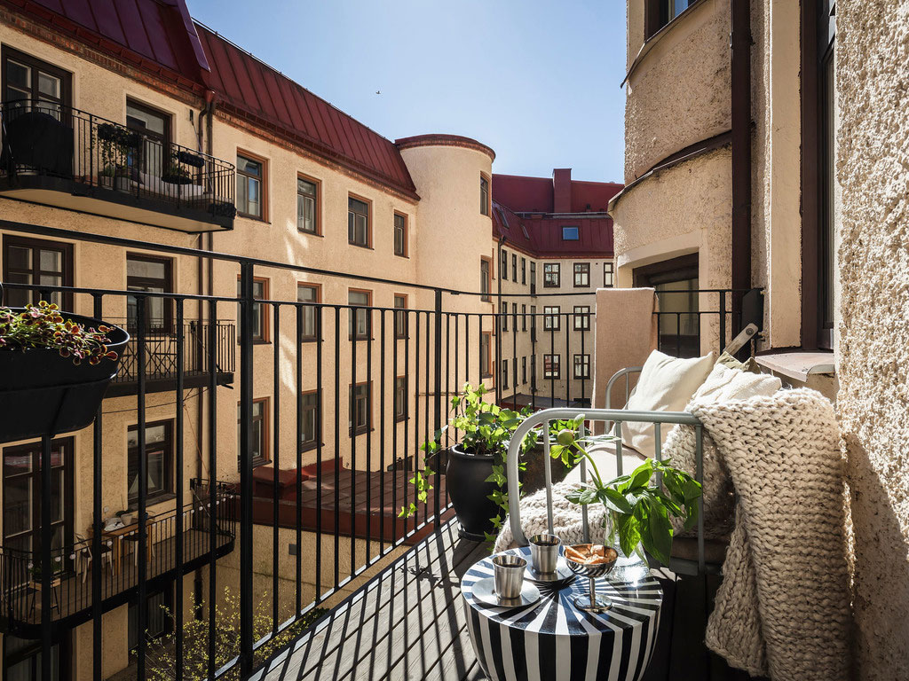 斯德哥尔摩 73 平米全白客厅不锈钢厨房公寓-25