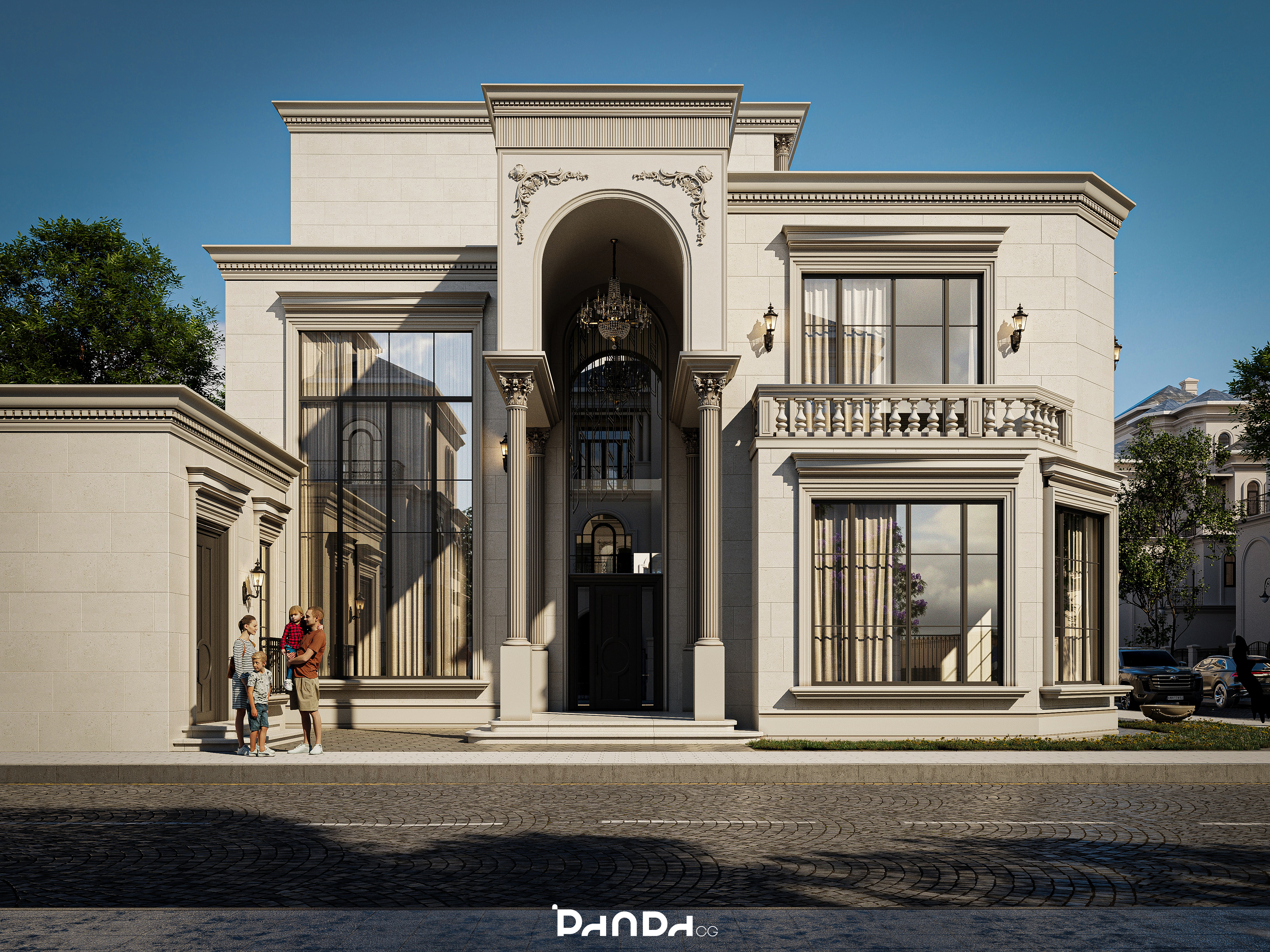 奢华古典别墅
注:这里推测 Lu·ury 可能是 Luxury 的拼写错误,如果不是,请提供更多背景信息 丨Panda CG-20