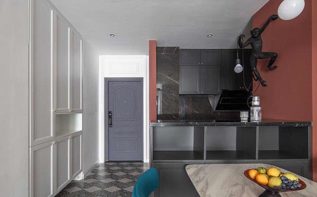 深白设计丨平层北欧风，一半骄阳一半幽蓝的冰雪季柔软时光-15