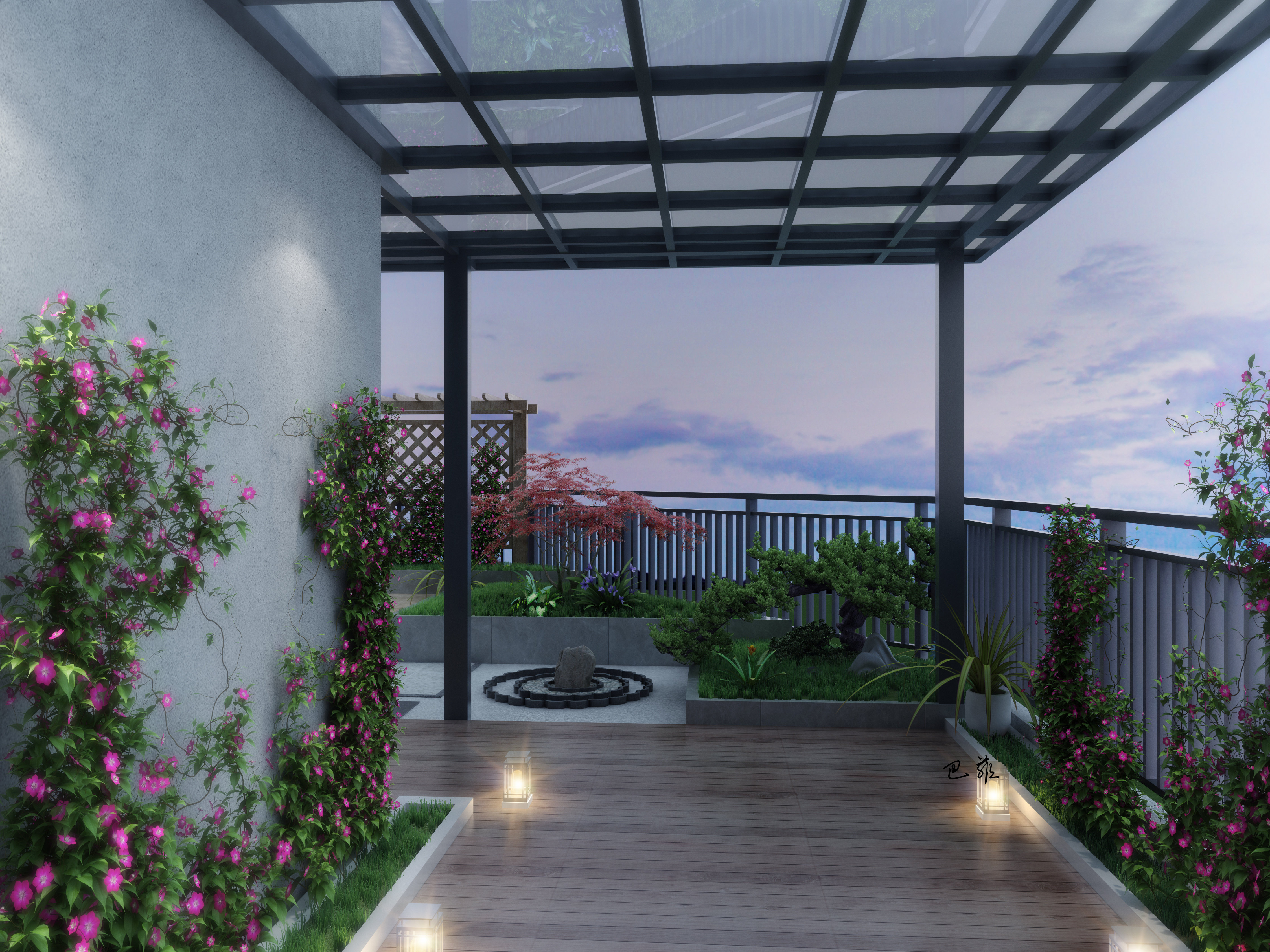 庭院古建别墅设计-10