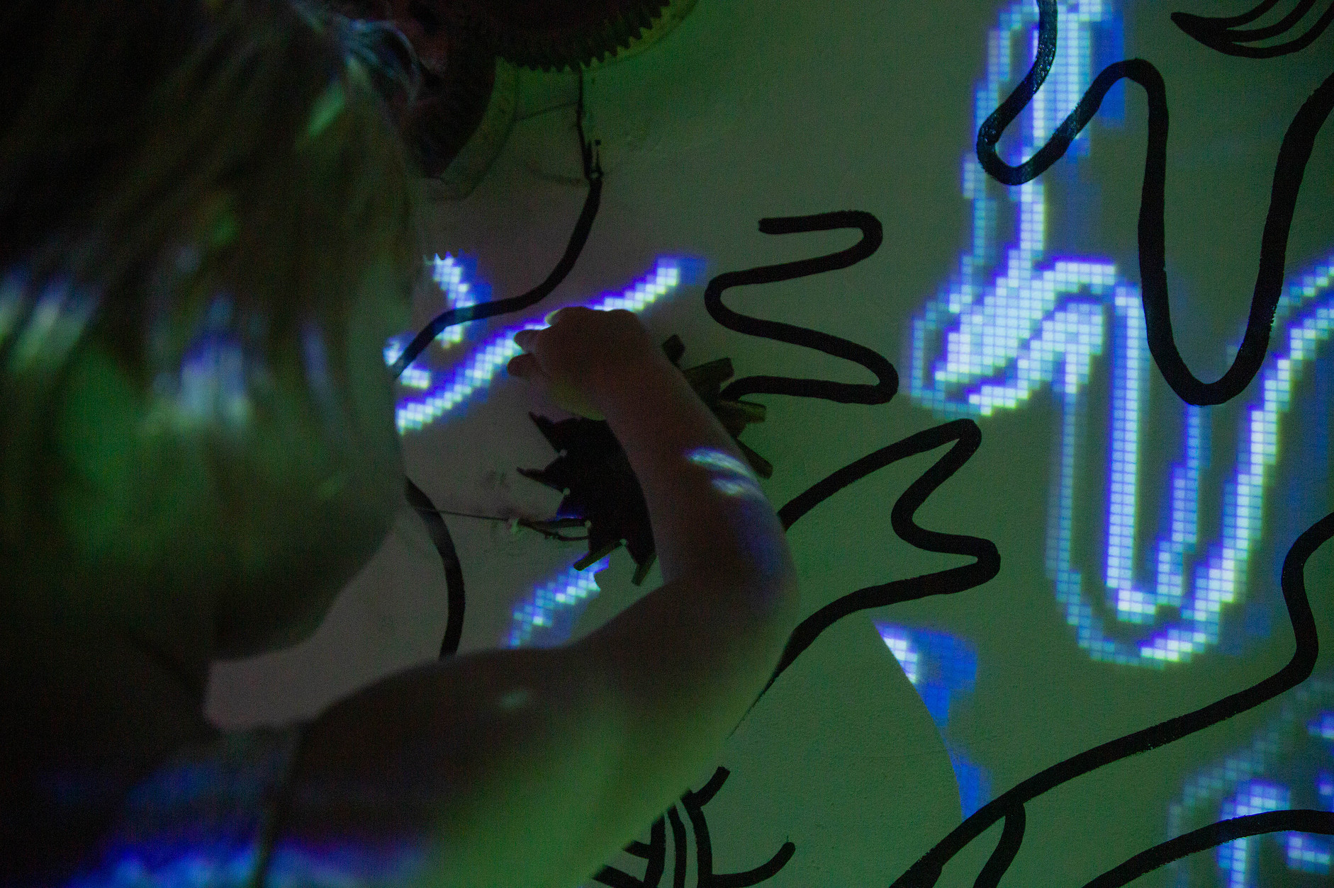 Reflections | Interactive wall Installation-12