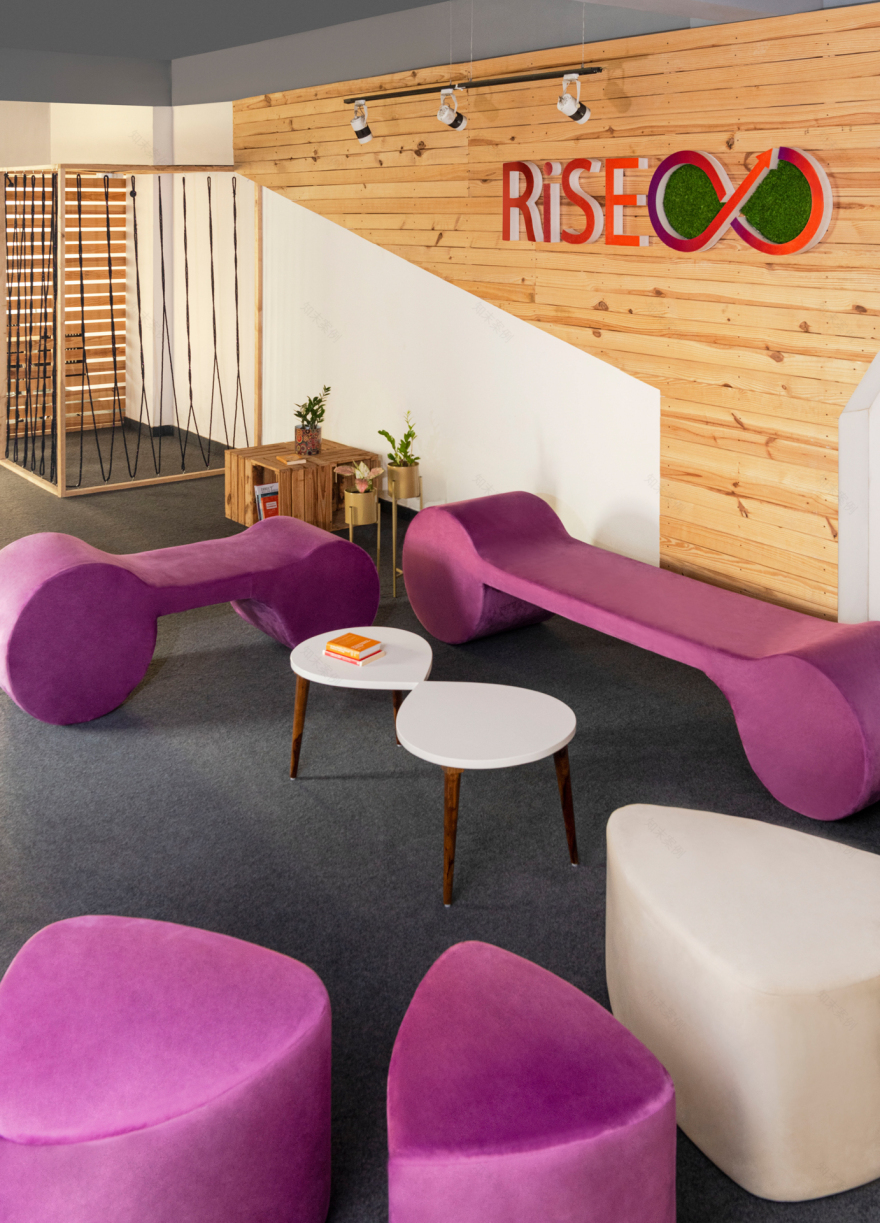 无限循环的现代办公室设计丨印度丨Studio Meraki-18