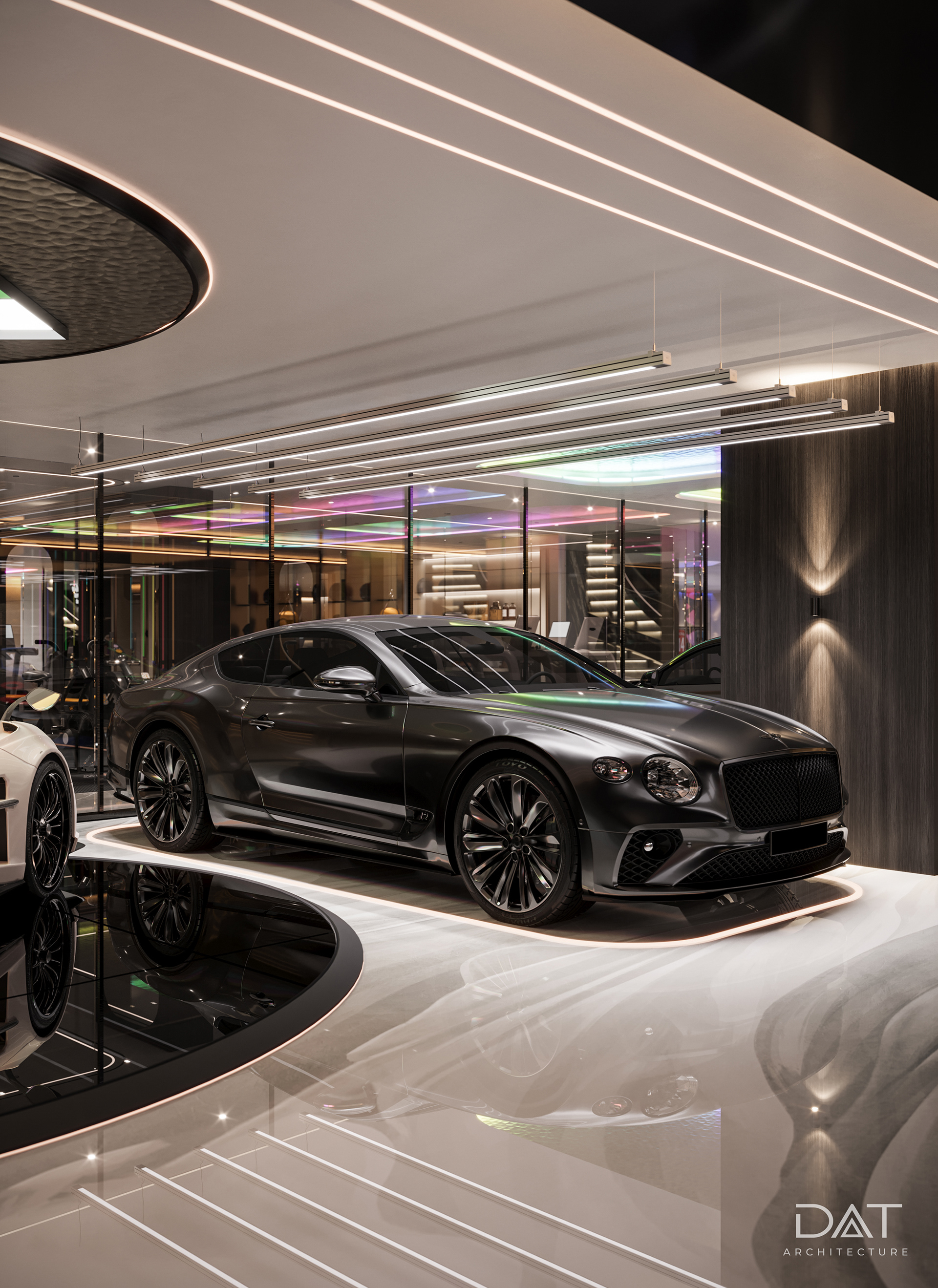 Luxury Colorful Garage 地下停车场-17