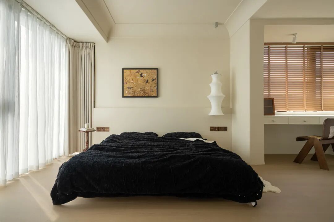 无向空间设计｜三室改一室的中古奶油风魔法-50