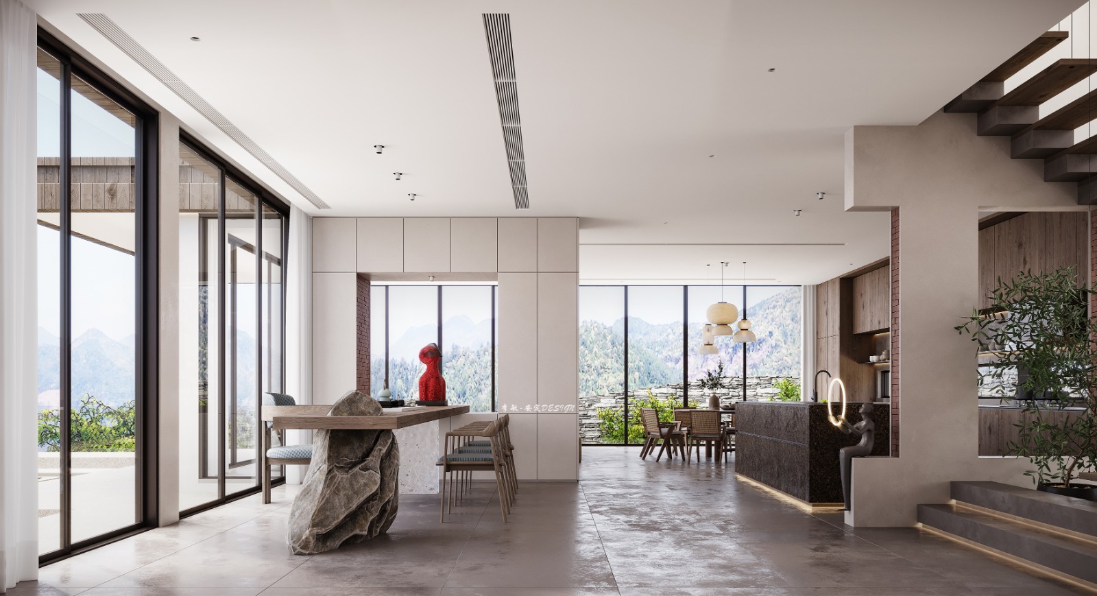 《归》 | 山间灵感,混搭自然的现代设计-20