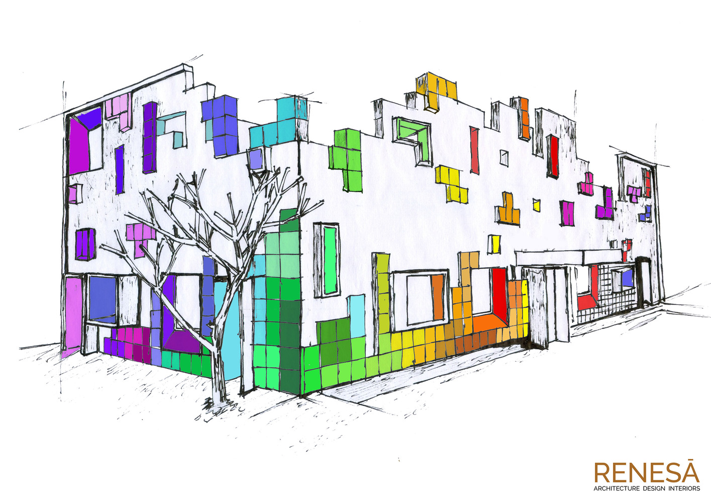 The Tetrisception  Renesa Architecture Design Interiors Studio-82