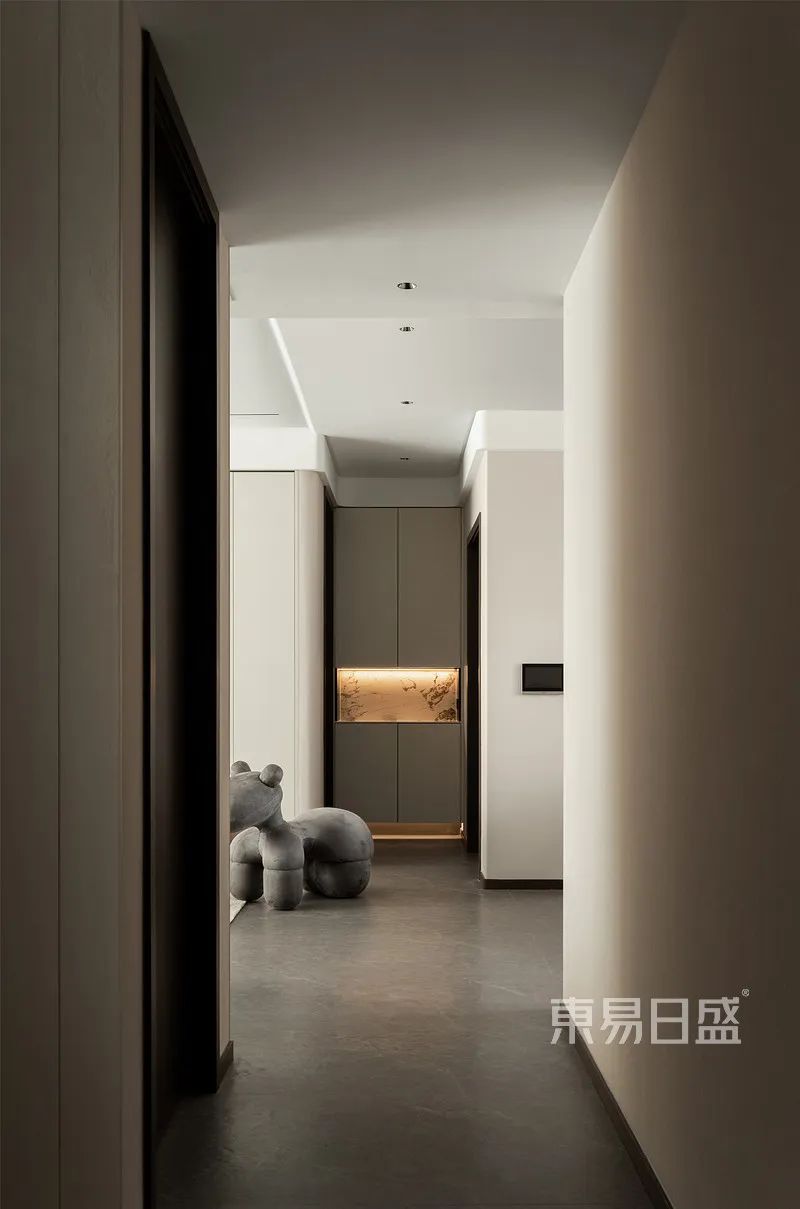 177㎡现代简约四居室|不只是无主灯，还打通阳台入客厅-14