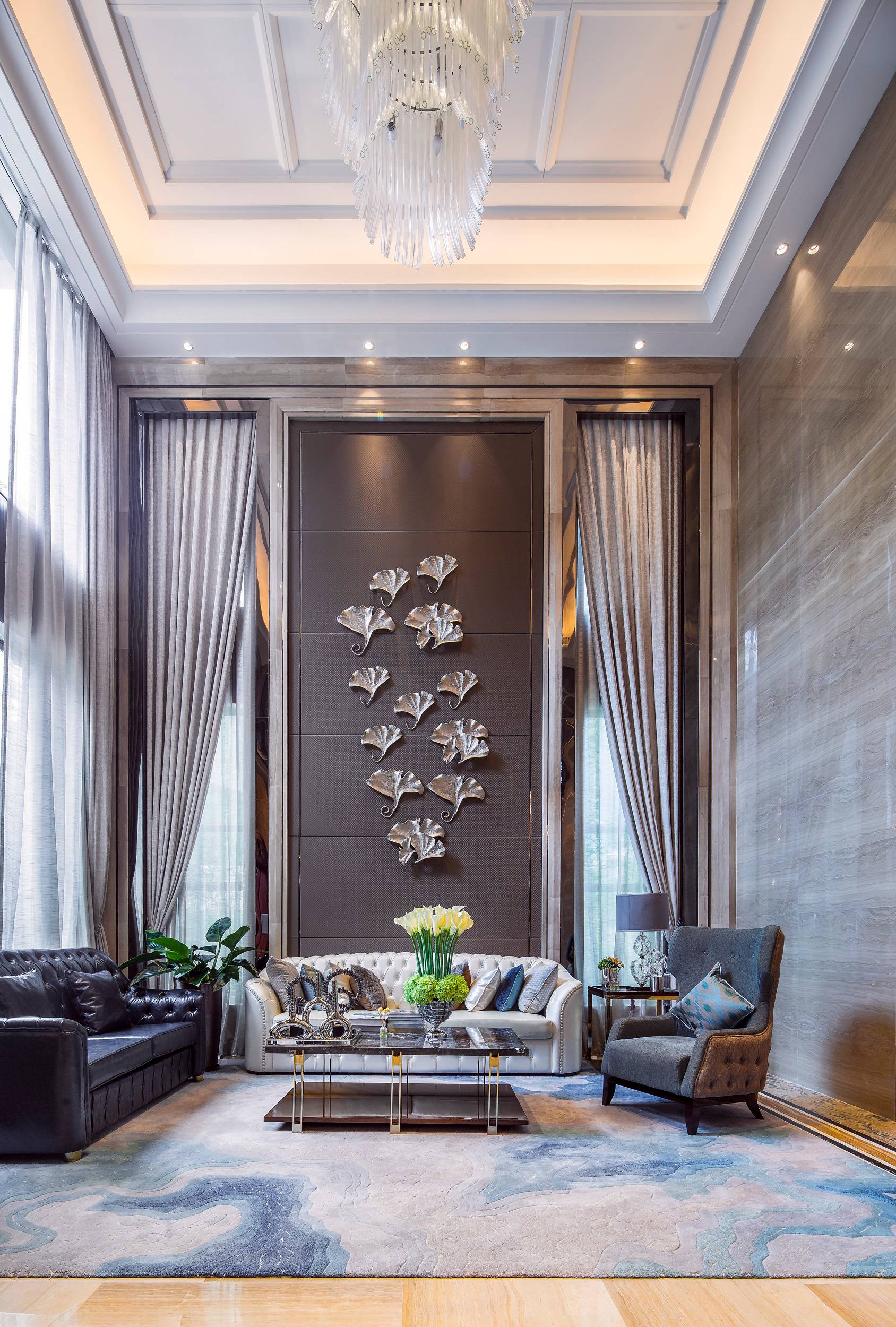 【榀格设计】依云雍景湾别墅样板房丨中国佛山-0