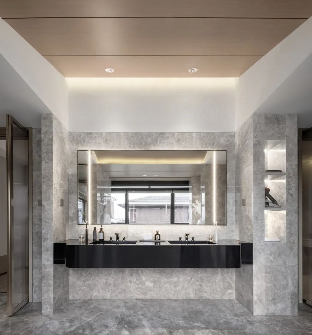 繁世中的宁静归所 | 北京亿城燕西华府 650㎡自然隐奢别墅设计-57