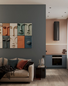 Дизайн кухні-вітальні з настроем