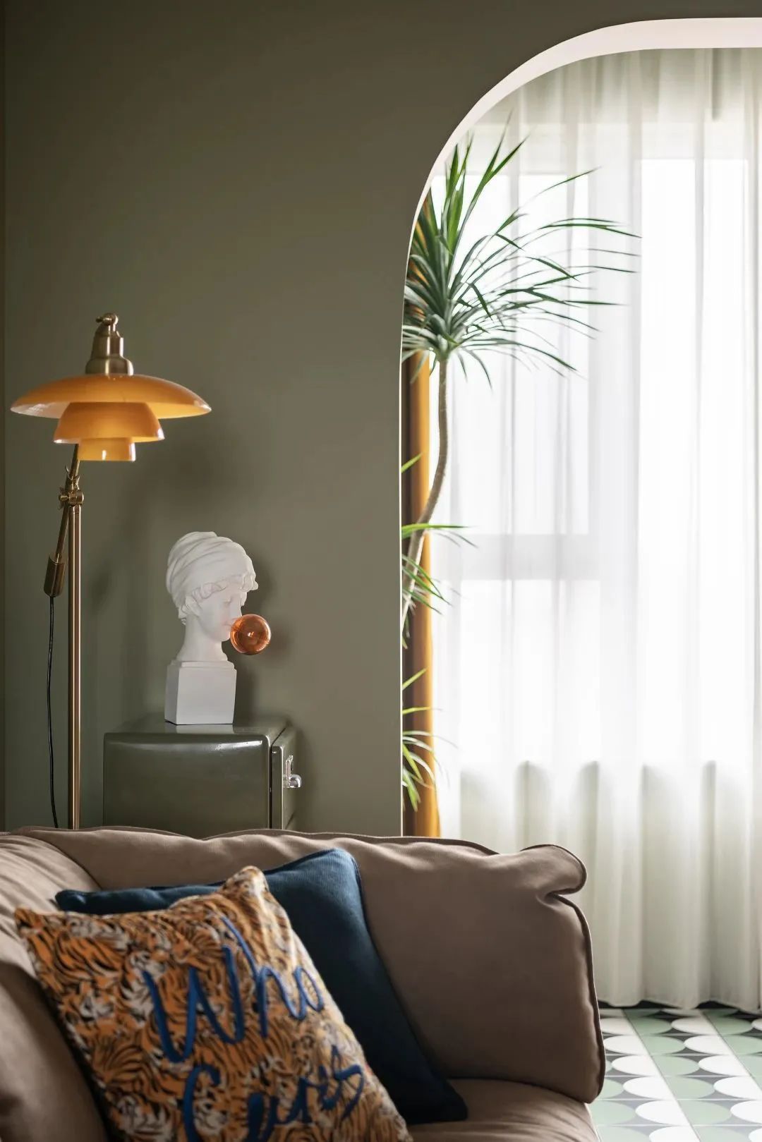 牛油果绿打造复古治愈宅丨中国天津丨凤凰空间-32