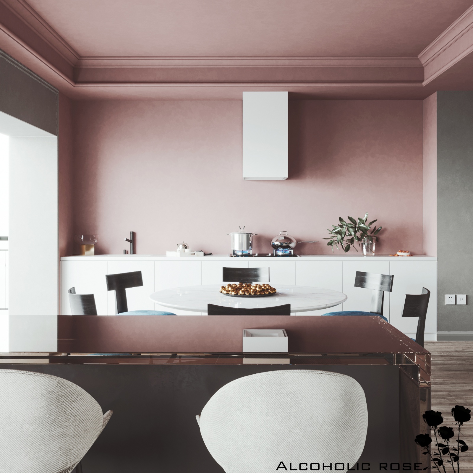 北欧轻奢风 | 灰色与粉色的完美融合-4