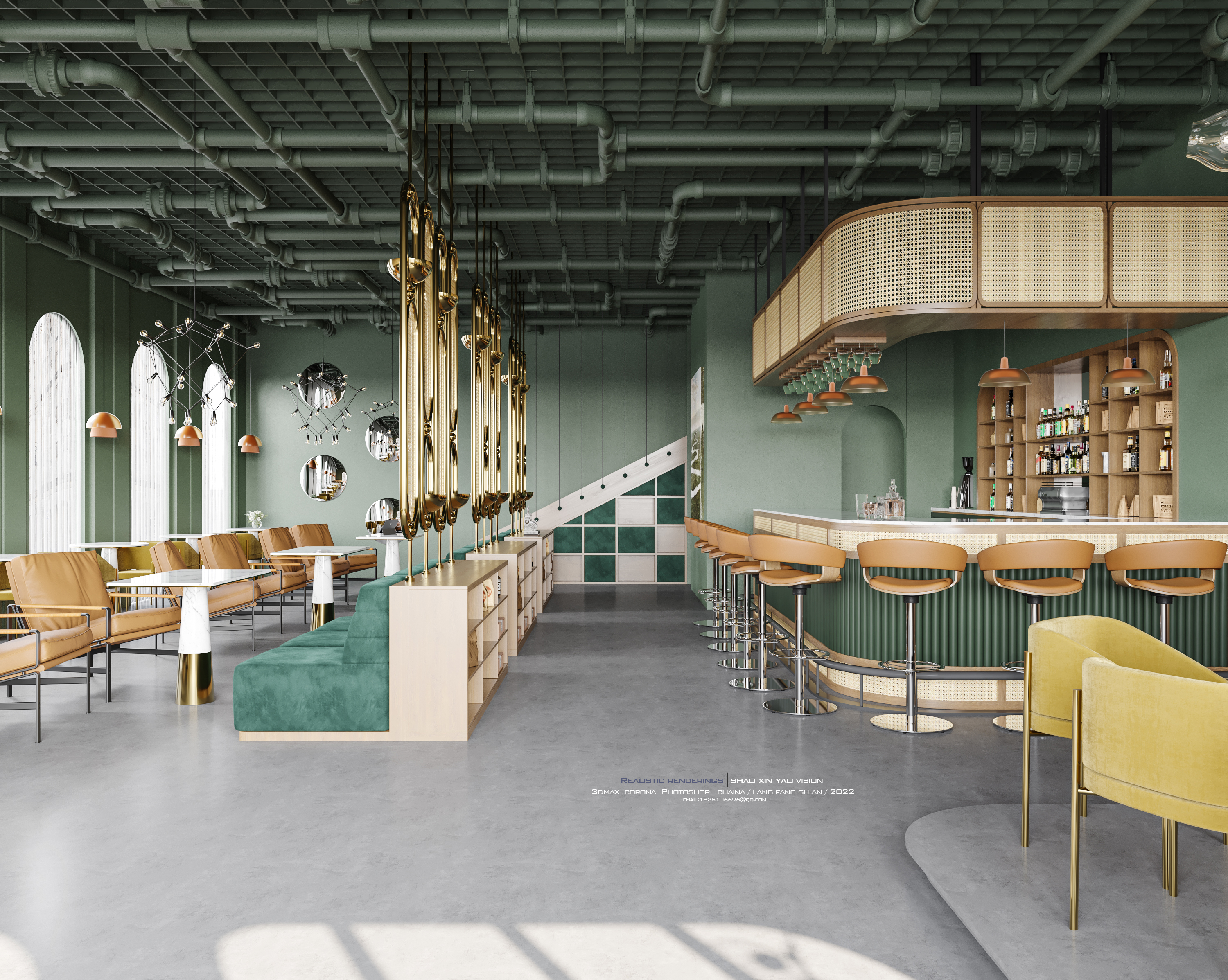 餐厅效果图表现-7