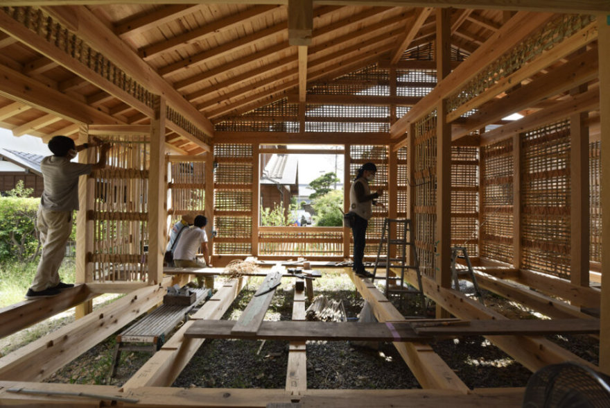 豊田の石場建て9 構造見学会と竹小舞ワークショップ丨水野設計室-1