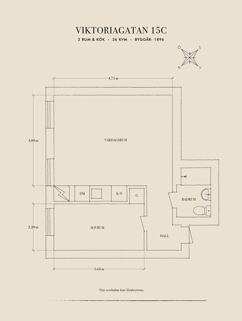 瑞典 36㎡小公寓 | 拱窗设计点石成金-33