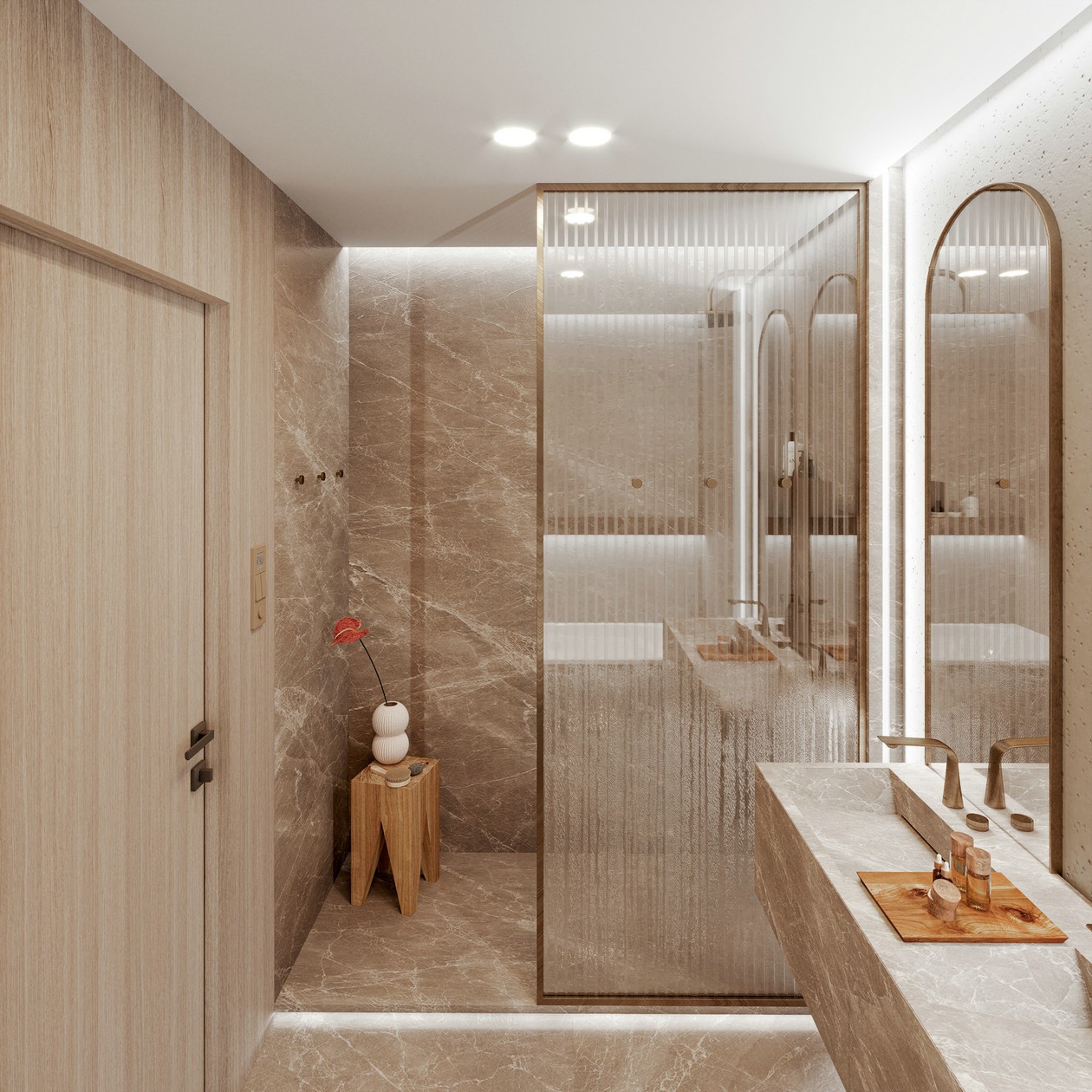 圆润流畅的线条构建出舒适的住宅空间-14