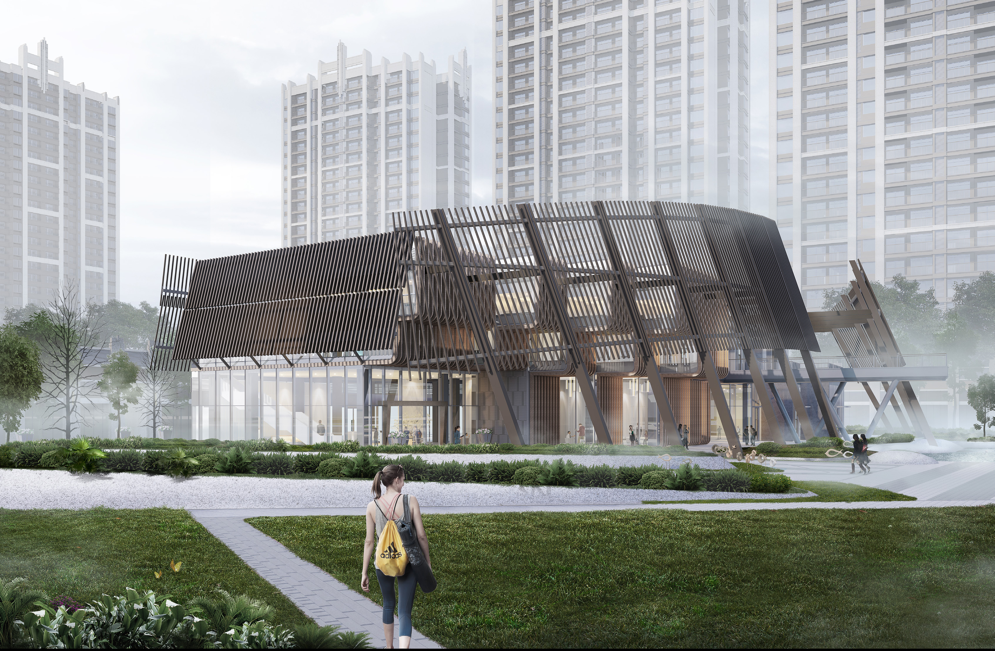 广东江门市嘉福铭著售楼部丨中国江门丨广州融境规划+自然工作室-5