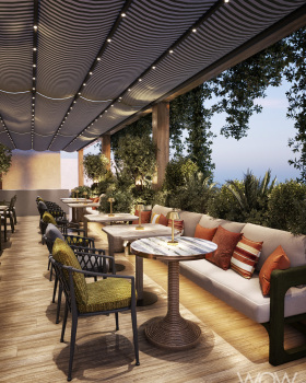 比佛利山庄的屋顶餐厅