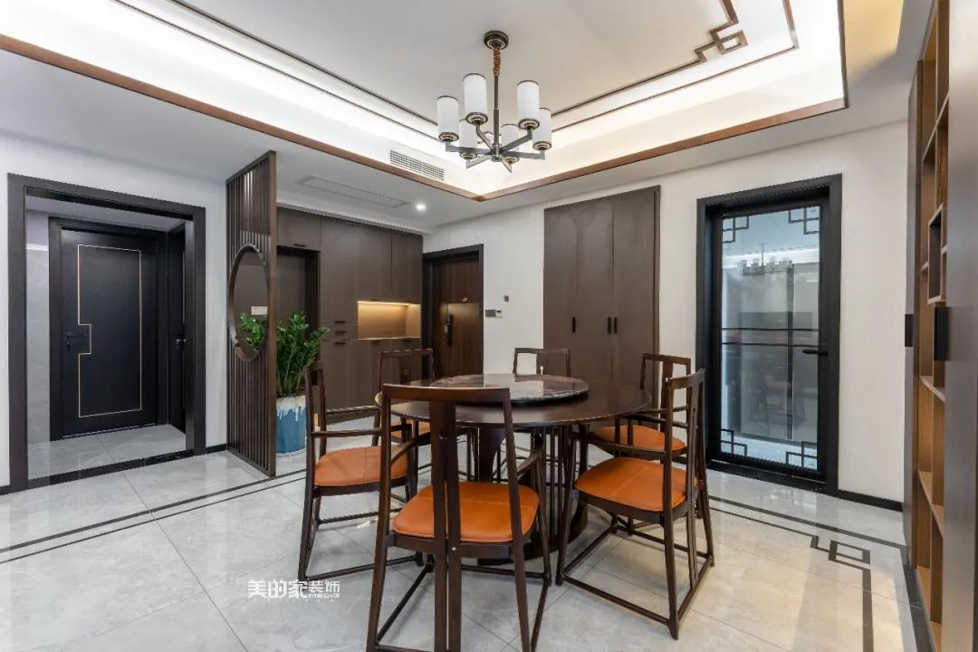 俊豪城西区新中式风格装修丨美的家装饰工程中心-37