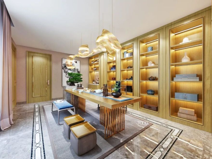 天颐华府 | 多元风格融合的别墅设计-17