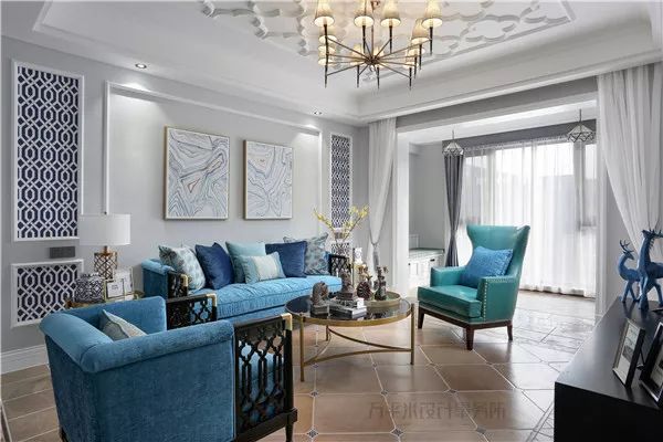 124 平美式轻奢家居,功能与美感兼具-85