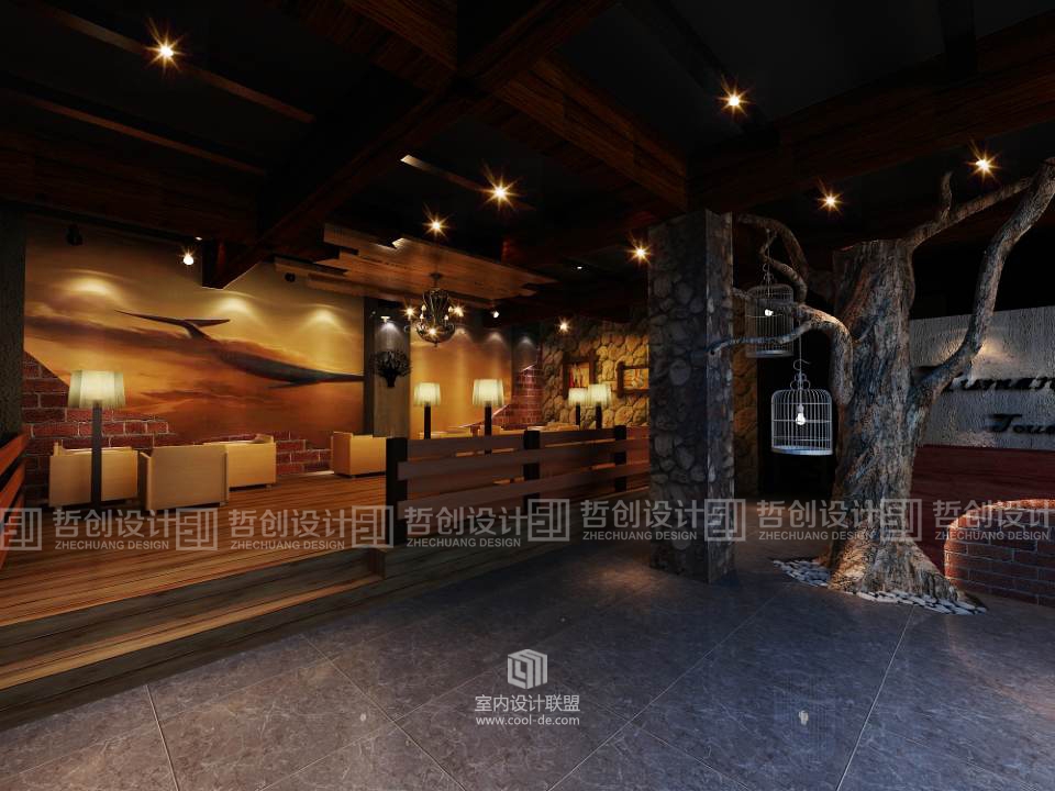味梓巢主题酒店装修设计效果图-昆明酒店装修设计-1