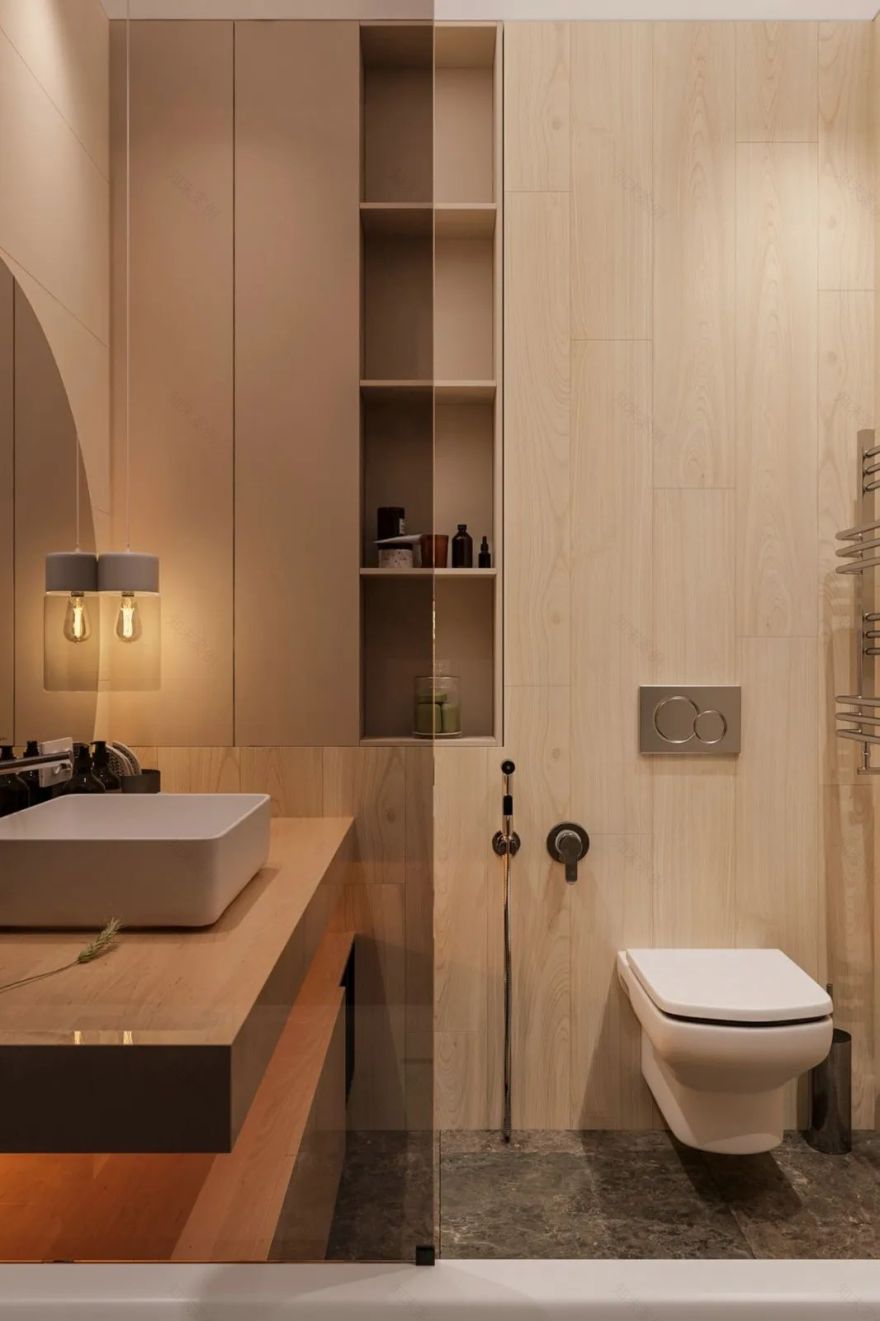 160㎡现代住宅,大气而雅的生活居所!-42