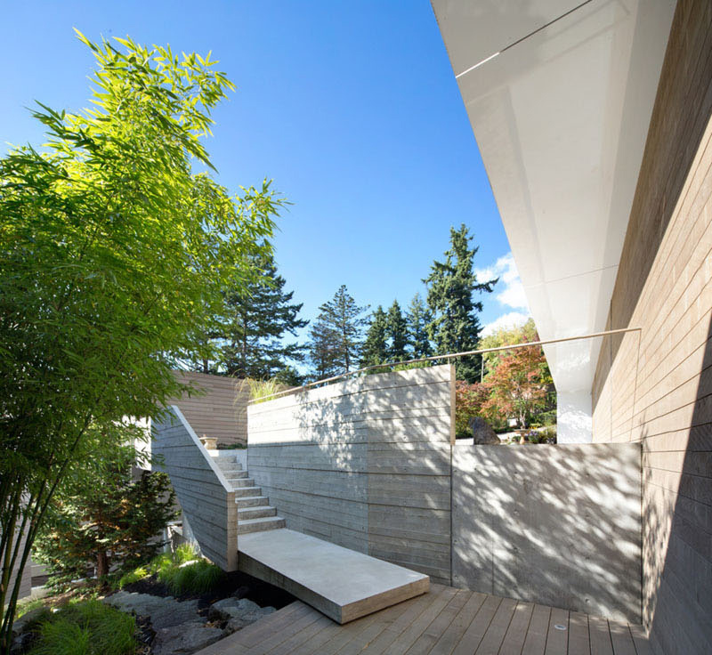 温哥华美丽的混凝土错层住宅丨加拿大温哥华丨Mcleod Bovell Modern Houses-17