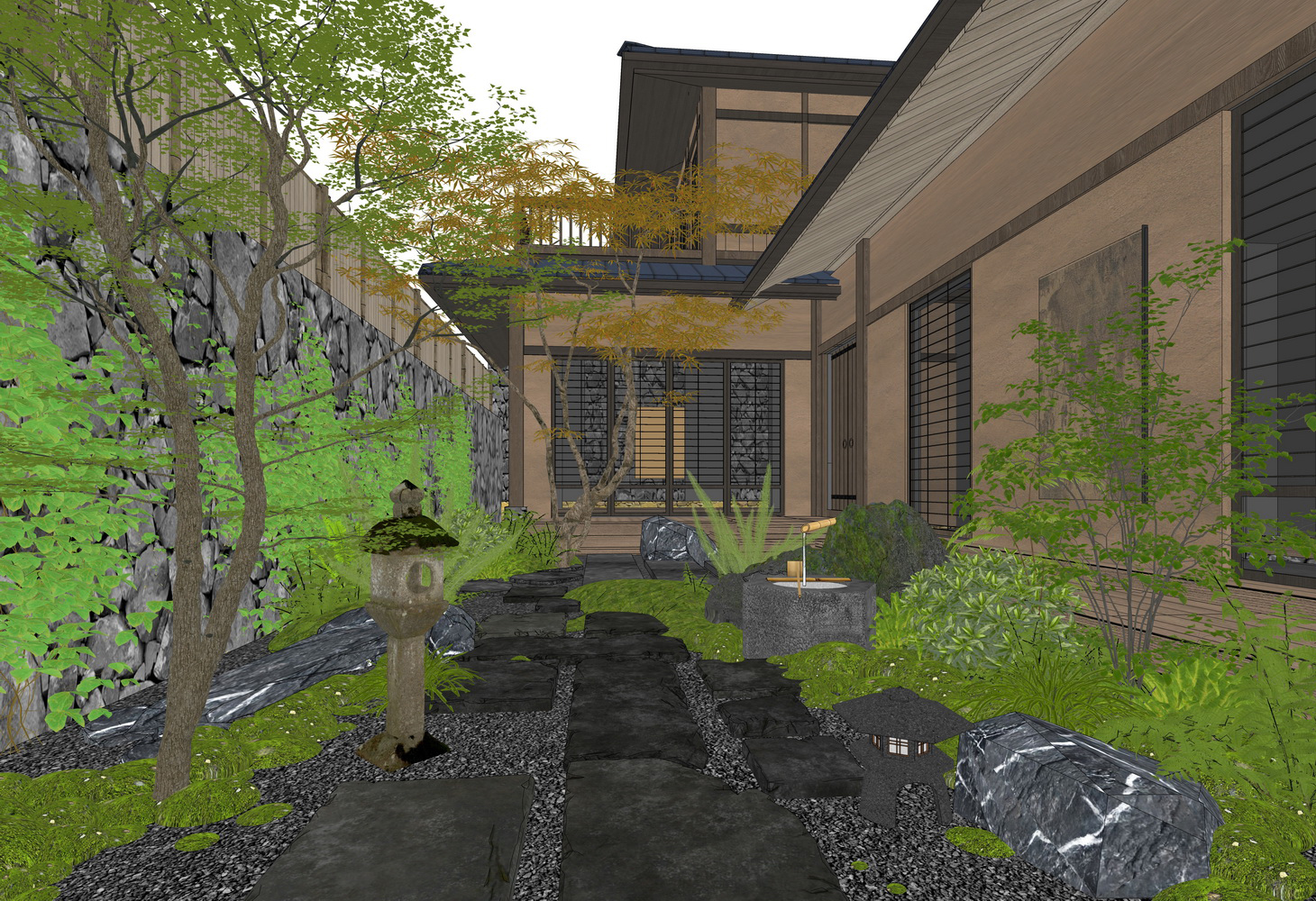 日式庭院景观-0